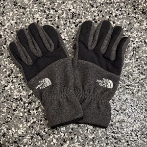 The North Face Black and Gray Winter Gloves